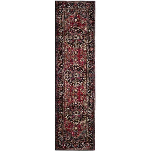 Safavieh Vintage Hamadan Runner Rug, Red and Multicolor - 2 ft.-3 in. x 20 ft. VTH215A-220